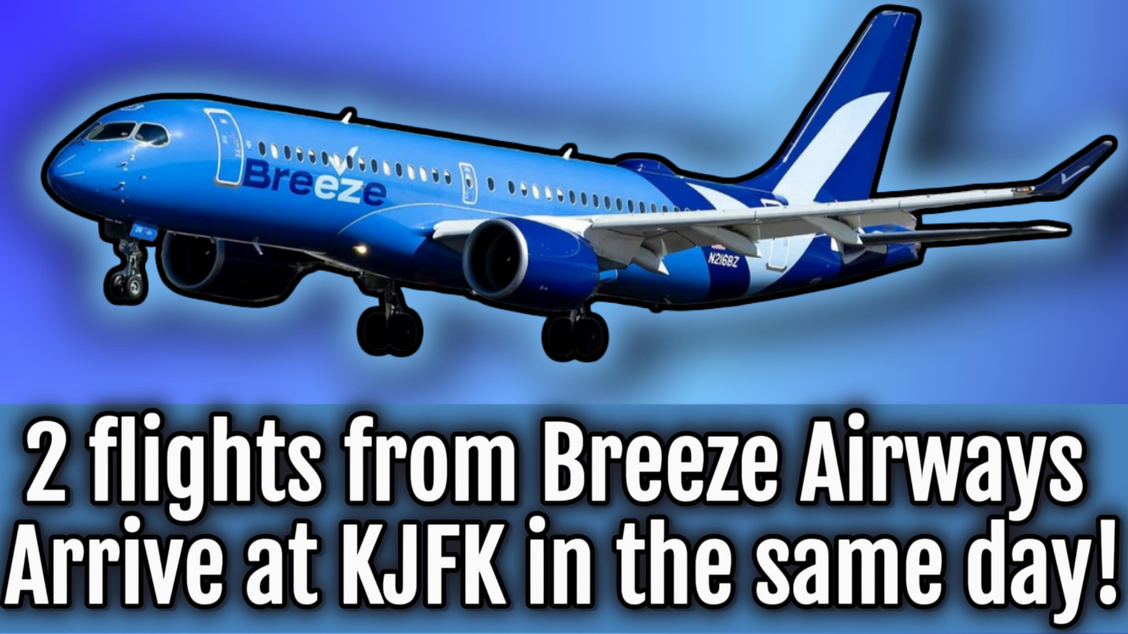 Breeze Airways Airbus A220 at JFK